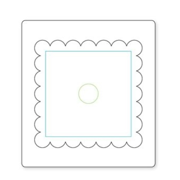 Sizzix Bigz Clear die - SCALLOP SQUARE - Picture 3 of 6